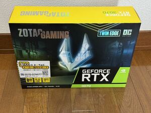 【中古】ZOTAC GAMING GeForce RTX 3070 TWIN EGDE OC 8GB 256BIT GDDR6 ZT-A3070H-10P【動作確認済み】