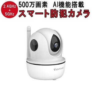 小型 防犯カメラ ワイヤレス CS26Q VStarcam 500万画素 ONVIF対応 高画質 録音 遠隔監視 6ヶ月保証 送料無料「CS26Q.A」