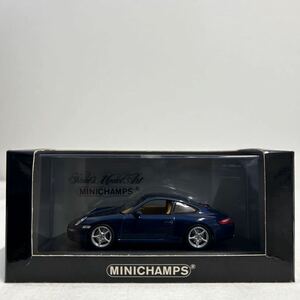 MINICHAMPS 1/43 PORSCHE 911 Carrera 2004年 Blue Metallic ミニチャンプス ポルシェ 997型 カレラ ブルーメタリック ミニカー モデルカー