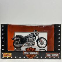 Maisto 1/18 HARLEY-DAVIDSON 2002 XL 1200C Sportster ハーレーダビッドソン スポーツスター バイク ミニカー モデルカー_画像1