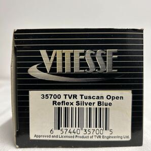 VITESSE 1/43 TVR Tuscan Open Reflex Silver Blue ビテス タスカン オープン リフレックスシルバーブルー ミニカー モデルカーの画像2