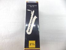 VANDOREN バンドレン　バリトンSAX　リード　Traditional トラディショナル（青箱） 2-1/2番 1箱　野中貿易正規輸入品_画像1