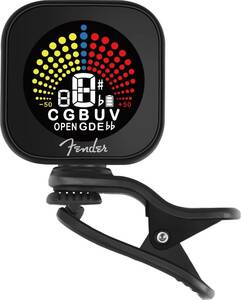 Fender fender battery exchange un- necessary FLASH 2.0 RECHARGEABLE TUNER clip tuner guitar base ukulele violin black matic 