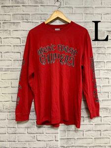 L WEST COAST CHOPPERS ウェストコーストチョッパーズ レッド 長袖Tシャツ 長袖 Tシャツ ロンT 長袖カットソー トップス メンズ