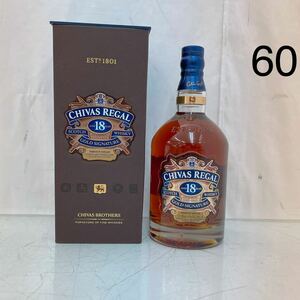 10SB62 【未開封】CHIVAS REGAL AGED18YEARS SCOTCH GOLD SIGNATURE WHISKY 18年 スコッチ ウィスキー古酒 現状品