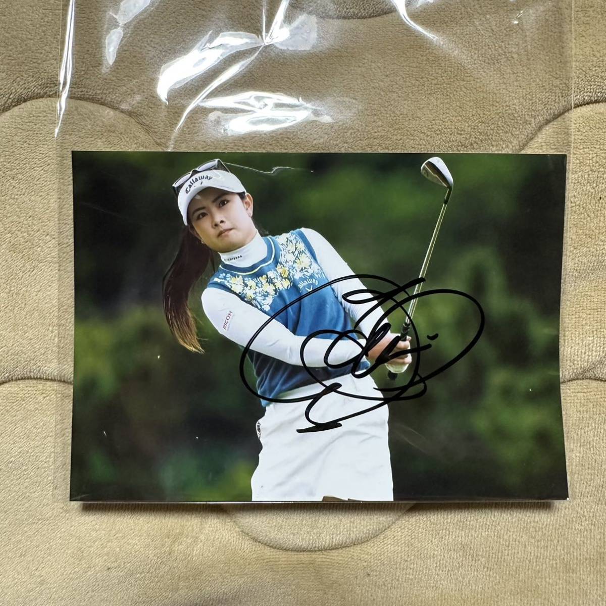 Golf professionnel JLPGA Yu Kawamoto Papier coloré dédicacé Ahn Shin-ae Yoshida Yuri Inami Mone Hara Erika Yamashita Miyu Koiwai Sakura Shibuno Hinako Lee Bo-mi, Par sport, le golf, autres