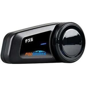 ★1★ FODSPORTS バイク用 インカム FX6 6人同時通話 Bluetooth5.0 FMラジオ インターコム通信自動復帰 HI-FI音質 防水インカム