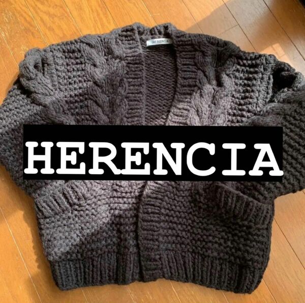 HERENCIA ヘレンチア　カーディガン　BLACK 黒