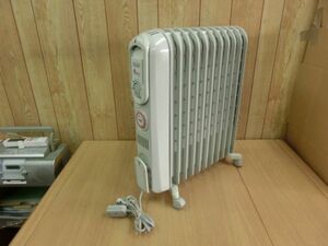 動作確認済●DeLonghi デロンギ オイルヒーター F字型フィン11枚 4～10畳用 1500W 24時間タイマー 暖房器具 V551115EFS●