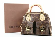 【超美品】LOUIS VUITTON ヴィトン モノグラム マンハッタンPM ハンドバッグ ブランド鞄【PG39】_画像1