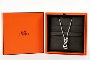 【超美品】HERMES エルメス カシュ クール ハート ネックレス シルバー 925 アクセサリー【PB13】