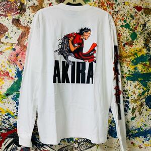 アキラ メンズ ロンＴ 長袖 新品 XL XXL 秋冬 新品 ホワイト AKIRA ネオ東京 ハイデザイン 個性的 白