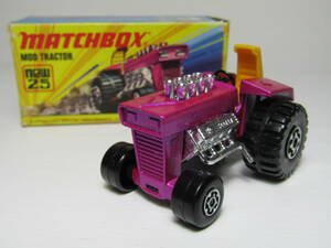 match box 1972年製 マッチボックス Superfast №25 MOD TRACTOR マッドトラクター V8 英国製 Made in England イギリス製当時物 GB UK