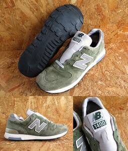 28cm USA製 M1400MG オールスエード ニューバランス New Balance US10 レザー アメリカ製 991 992 993 1300 復刻モデル MOUNTAIN GREEN