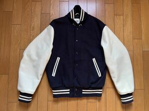 良品 Golden Bear ゴールデンベアー 袖レザー スタジャン S