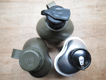 レプリカ 米軍 キャンティーン 3点セット ガスマスク対応 プラ アルミ カバー2点付き サバゲー ミリタリー 水筒 管理5I1013A-B9_画像7