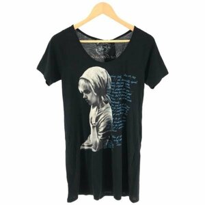 Andy Warhol by HYSTERIC GLAMOUR アンディウォーホル バイ ヒステリックグラマー ガールプリントロングTシャツ ブラック ITINU4TTFSDT