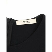 CELINE セリーヌ レーヨンハーフスリーブワンピース ブラック サイズ:38 レディース ITD2FIYNU10O_画像3