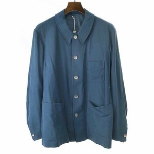 SUN Kakke サンカッケー 21SS シルクシャツジャケット ブルー サイズ:S メンズ IT0P5MSPH8Y4