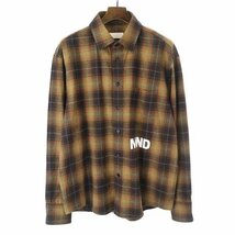 mindseeker マインドシーカー 22AW LOOSE CHECK SHIRT コットンフランネルルーズチェックシャツ ブラウン サイズ:46 メンズ ITNDPPZQPMU0_画像1