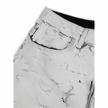 GIVENCHY ジバンシィ Crackle Stretch Straight Cut Jeans In White クラックルジップジーンズ ホワイト系 サイズ:30 メンズ IT8VVR783U9K_画像7