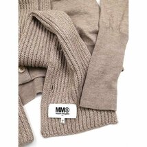 MM6 エムエムシックス 22AW AVP KNIT CARDIGAN ストール付きニットカーディガン ベージュ サイズ:S レディース ITVX3CQYO51F_画像4