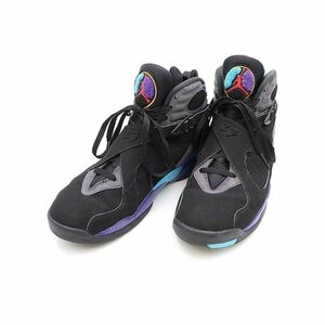 NIKE ナイキ AIR JORDAN 8 RETRO AQUA スニーカー ブラック サイズ:28cm メンズ ITHRJI0TCK8O