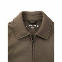 CIRCOLO 1901 チルコロ 22AW GIUBBINO ZIP LANA ウールジップアップブルゾン ブラウン サイズ:M メンズ ITLYJJZGFKLF_画像4