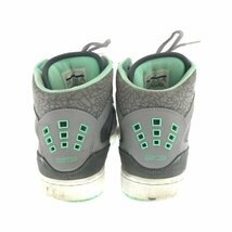 NIKE ナイキ Jordan 1 Flight GS 'Grey Green Glow' ハイカットスニーカー グレー サイズ:28cm メンズ ITTIA0EMD3ZK_画像3