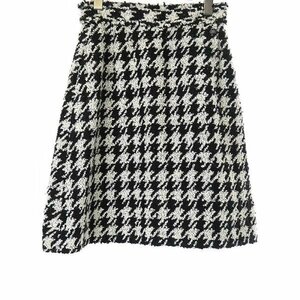 CHANEL Chanel is undo toe s tweed skirt white size :34 lady's ITQJBPTNDS3O