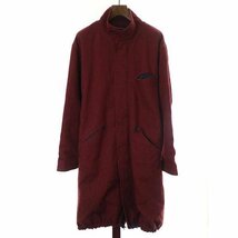 BED J.W. FORD ベッドフォード 16AW ジップアップウールモッズコート レッド サイズ:1 メンズ ITIYFSTQOKTG_画像1