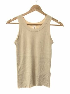 MEIASmeias fine gauge slim rib tank top ivory F ITMIN8F67354