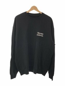 MERCEDES ANCHOR INC メルセデスアンカーインク Crew Sweat ロゴプリント クルーネックスウェットトレーナー ブラック XL IT75W215CEF0