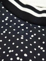 sacai サカイ 19SS Polka Dot Top ポルカドットTシャツ ダークネイビー 2 ITXC2SYEPI9M_画像6