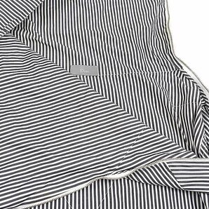 Dior HOMME ディオールオム 09AW ハイネックジップデザインストライプシャツ ブラック系×ホワイト 38 IT4KV17FV1DGの画像3