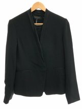 rag&bone ラグアンドボーン Collarless Crepe Blazer ノーカラージャケット ブラック 2 ITB448PMOM8Y_画像1