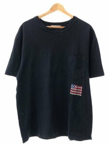 ALEXANDER WANG アレキサンダーワン ロゴプリントポケットTシャツ ブラック XL ITDGE86IQUA6