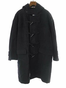 is-ness イズネス 21AW DUFFLE COAT ウールナイロンダッフルコート ブラック L IT6WKYK5GLAK