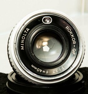 【改造レンズ】ROKKOR-QF F1.7/40mm 【MINOLTA HI-MATIC E】をNEXマウントレンズに改造【SONY Eマウント用レンズ】