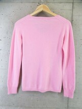 5111m17◆良品です◆カシミヤ100％◆UNIQLO ユニクロ カシミヤニットセーター M/ピンク系/カーディガン/ゴルフ/レディース/女性/婦人_画像5