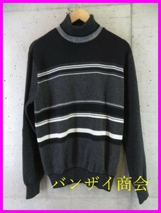 4111m1◆美品です◆カシミヤ100%◆Gee Gelllan ジーゲラン タートルネック カシミヤニットセーター 48/日本製/ジャケット/ゴルフ/シャツ