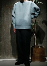 定価53900円 新品 SOLARIS&Co. CHUNKY BOAT NECK KNIT CHEROKEE メリノウール ボートネック ニット 20AW02007 ソラリス 40_画像1