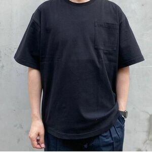 名作 White Mountaineering OVERSIZED T-SHIRT ポケット ワイド Tシャツ WR2271501 ホワイトマウンテニアリング 2 ブラック