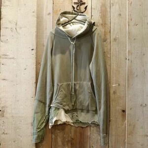 新品 Greg Lauren FRONT HOODIE ヴィンテージ 再構築 テント生地 スウェット パーカー グレッグローレン 4