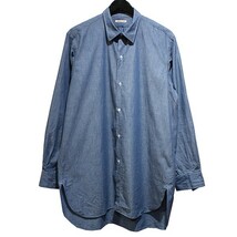 名作 HEUGN James BLUE レギュラーカラー シャツ SHIRT 022 ユーゲン 3 インディゴ_画像1