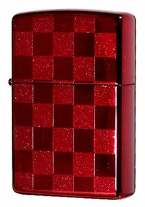 ZIPPO ジッポオイルライター チェック柄 ラメ ワインレッド 25CK-RED