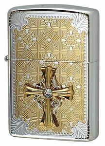 Zippo ジッポライター クロスメタル 20CMD-SG（D） メール便可