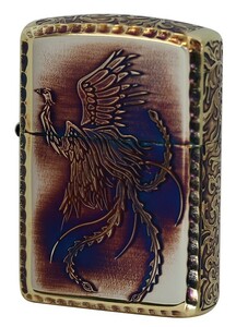 zippo ジッポー ライター アーマー 唐草 鳳凰 アラベスク 5面加工 フェニックス 真鍮 アンティーク 喫煙具