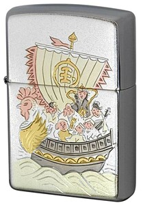 Zippo ジッポライター 電鋳板 宝船 メール便可