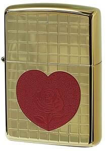 zippo ジッポ ジッポー Heart Rose TC (G) Titanium Coating Gold チタンコーティング ゴールド ハート バラ zippoレギュラー